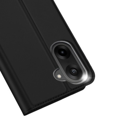 OnePlus Nord CE5 / Ace 5 Racing "Dux Ducis" Skin sērijas melns ādas atvērams maciņš | Vacins.lv