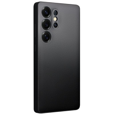 Samsung Galaxy S25 Ultra „QIALINO“ atvēramais ādas melns maciņš - maks | Vacins.lv