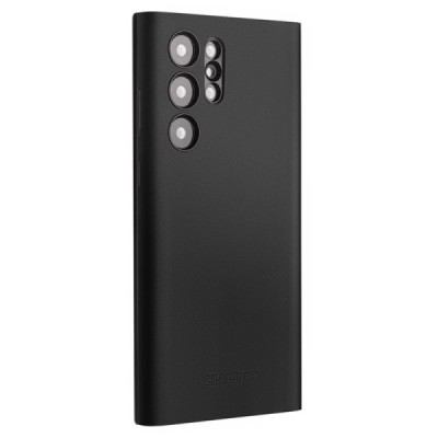 Samsung Galaxy S24 Ultra „QIALINO“ atvēramais ādas melns maciņš - maks | Vacins.lv