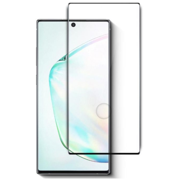 „Premium“ Tempered Glass pilnīgi aizsedzams ekrāna aizsargstikls 0.2 mm - melns (Galaxy Note 20 Ultra)