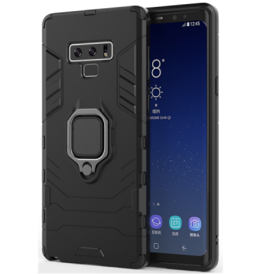 Samsung Galaxy Note 9 "Kickstand" pastiprinātas aizsardzības melns apvalks | Vacins.lv