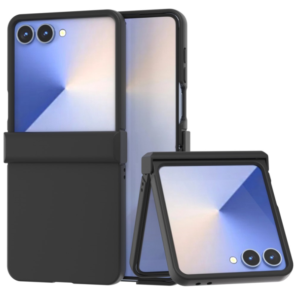 „Abeel“ Texture ādas apvalks - melns (Galaxy Flip7)