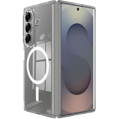 Tubi MagSafe Samsung Galaxy Fold7 caurspīdīgs ciets plastmasas korpuss - aizmugure | vacins.lv