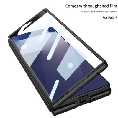 Samsung Galaxy Fold7 GKK Kickstand skaidrus plastikinis dėklas - nugarėlė | Priedai.lt