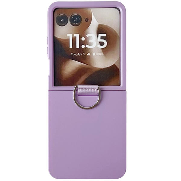 „Ring“ plastmasas apvalks - violets (Motorola Razr 60 Ultra)