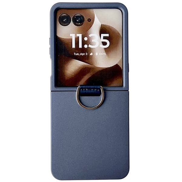 „Ring“ plastmasas apvalks - zils (Motorola Razr 60 Ultra)