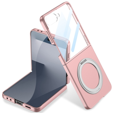 Samsung Galaxy Flip7 GKK Kickstand dzidrs plastika apvalks - Rozs | vacins.lv