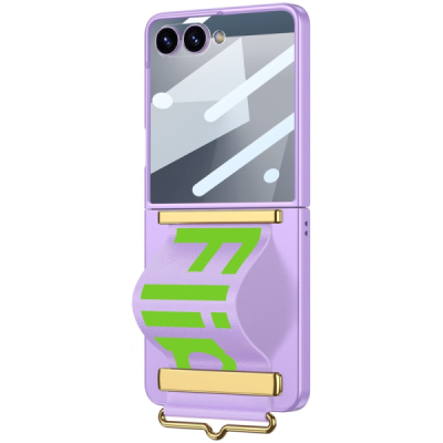 Samsung Galaxy Flip7 GKK Kickstand dzidrs plastika apvalks - violets | vacins.lv