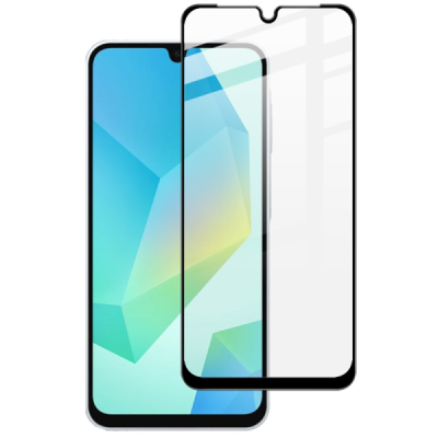 Samsung Galaxy A17 / A26 / A16 „Imak“ Tempered Glass sustiprintos apsaugos juodas pilnai dengiantis apsauginis ekrano stiklas |