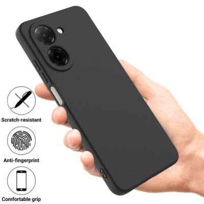 Xiaomi Redmi A5 "Shell" cieta silikona (TPU) apvalks - melns | vacins.lv