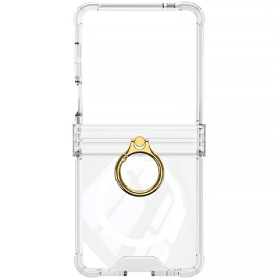 Samsung Galaxy Flip7 GKK Kickstand plastmasas MagSafe korpuss — caurspīdīgs | vacins.lv