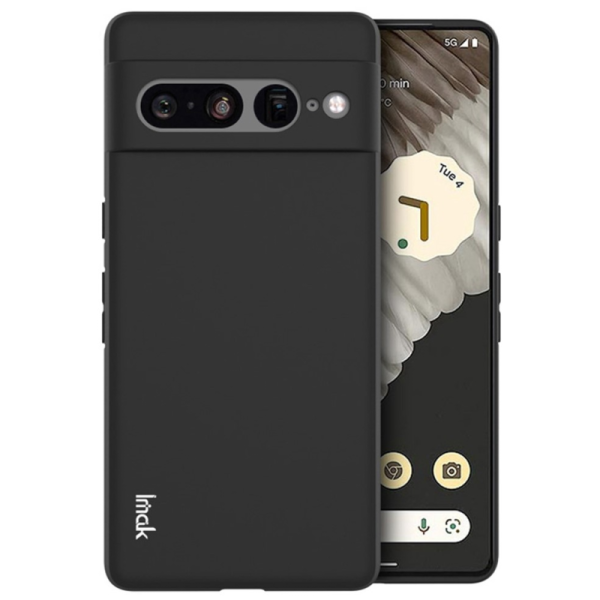 "IMAK" UC-4 cieta silikona (TPU) apvalks - melns (Pixel 7 Pro)