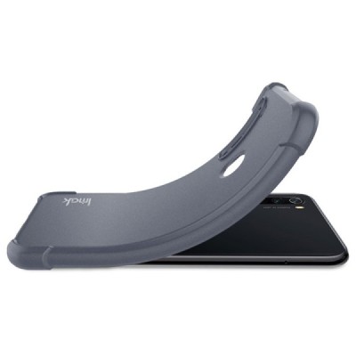 Xiaomi 12 Pro Imak sustiprintos apsaugos kieto silikono TPU pilkas dėklas - nugarėlė + apsauginė ekrano plėvelė | Priedai.lt