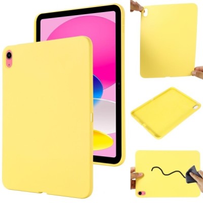 iPad 11 2025 / iPad 10.9 2022 "Shell" cieta silikona (TPU) dzeltens apvalks | vacins.lv