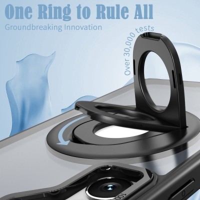 Samsung Galaxy S24 "Mofan" MagSafe matēts cieta silikona (TPU) apvalks - melns | vacins.lv