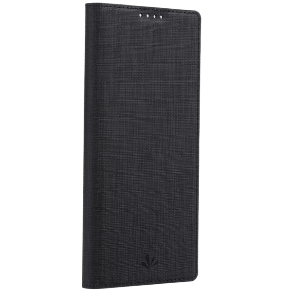 "ViLi" DMX solīds atvēramais ādas maciņš - melns (12 / 12X)