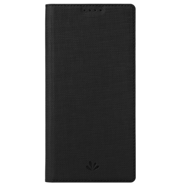 "ViLi" DMX solīds atvēramais ādas maciņš - melns (13T / 13T Pro)