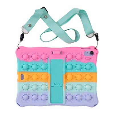iPad 11 2025 / iPad 10.9 2022 „Popit“ Bubble Kickstand Rozs mīksta silikona (TPU) apvalks | Vacins.lv