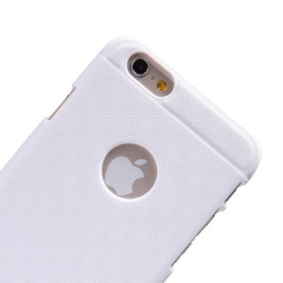 Apple iPhone 6 (6s) Nillkin Frosted Shield balts plastmasas futrālis + ekrāna aizsargplēve / Vacins.lv
