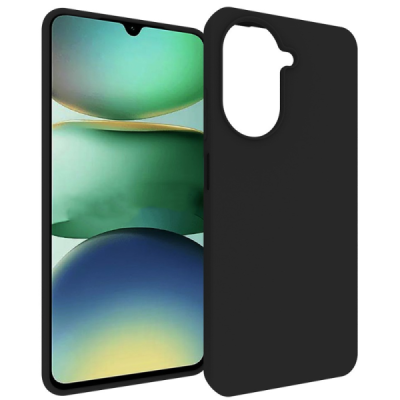 Xiaomi Redmi A5 cieta silikona (TPU) melns apvalks | Vacins.lv