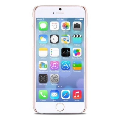 Nillkin Frosted Shield Apple iPhone 6 (6s) auksinis plastikinis dėklas + apsauginė ekrano plėvelė / Priedai.lt