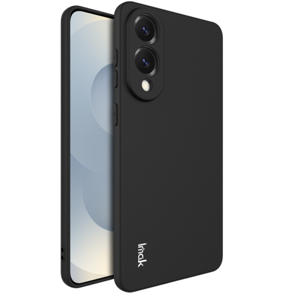 "IMAK" UC-4 cieta silikona (TPU) apvalks - melns (Galaxy S25 Edge)