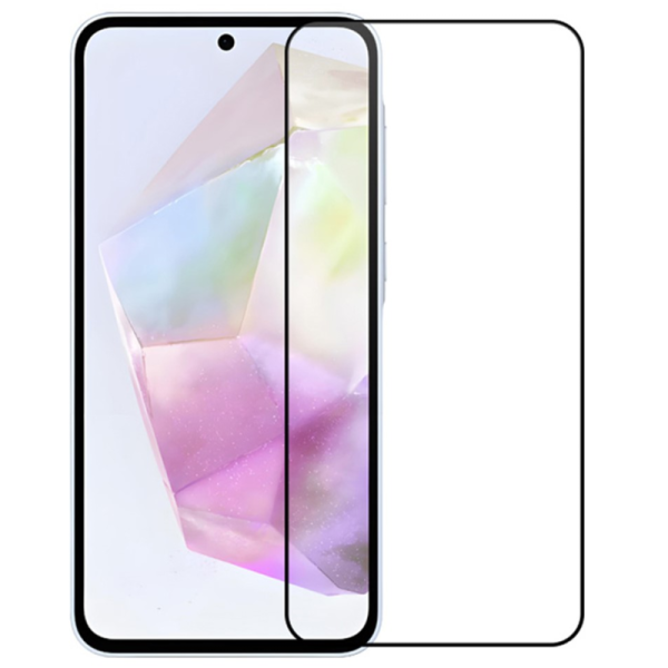 „Rurihai“ Tempered Glass pilnai dengiantis apsauginis ekrano stiklas 2.5D - juodas (Galaxy A56)