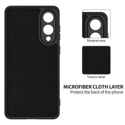 Samsung Galaxy S25 Edge "Shell" cieta silikona (TPU) apvalks - melns | vacins.lv