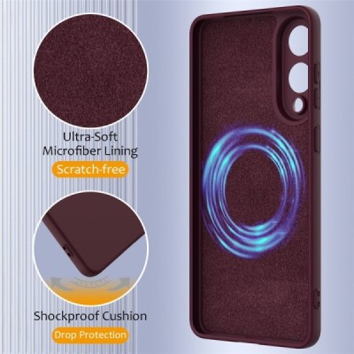 Samsung Galaxy S25 Edge "Shell" MagSafe cieta silikona (TPU) bordo apvalks | vacins.lv