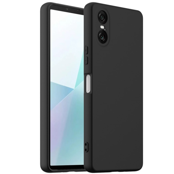 "Shell" MagSafe cieta silikona (TPU) apvalks - melns (Xperia 10 VI)