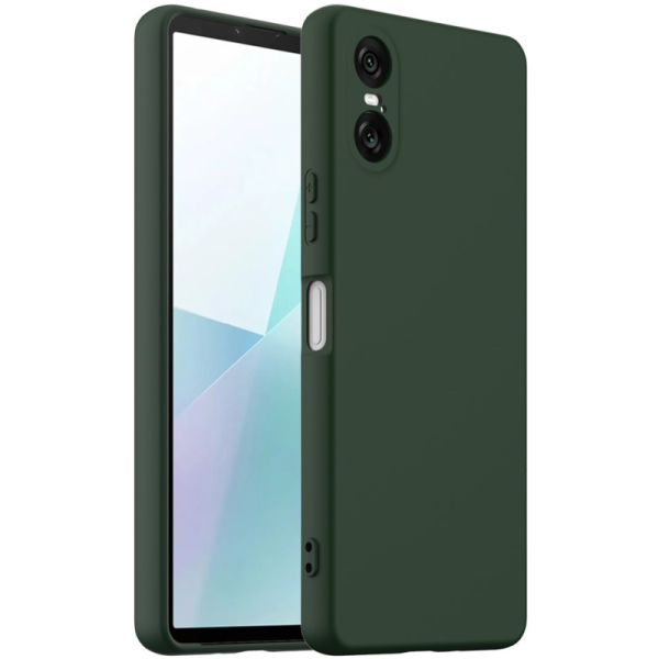"Shell" MagSafe cieta silikona (TPU) apvalks - tumši zaļa (Xperia 10 VI)