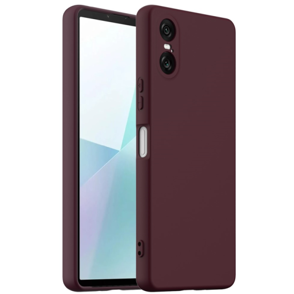 "Shell" MagSafe cieta silikona (TPU) apvalks - bordo (Xperia 10 VI)