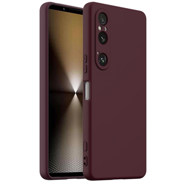 "Shell" MagSafe cieta silikona (TPU) apvalks - bordo (Xperia 1 VI)