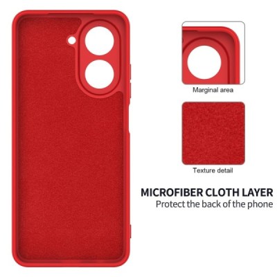 Xiaomi Redmi A5 Shell kieto silikono (TPU) dėklas raudonas - nugarėlė | Priedai.lt