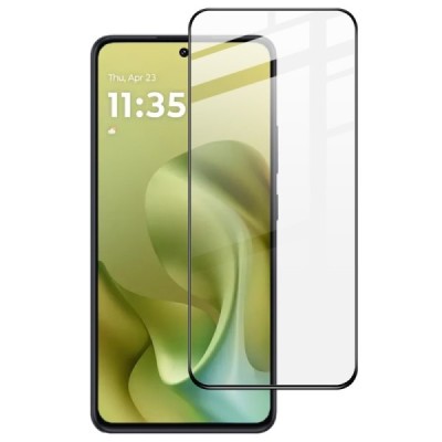 Motorola Moto G86 / G86 Power „Imak“ Tempered Glass sustiprintos apsaugos juodas pilnai dengiantis apsauginis ekrano stiklas | P