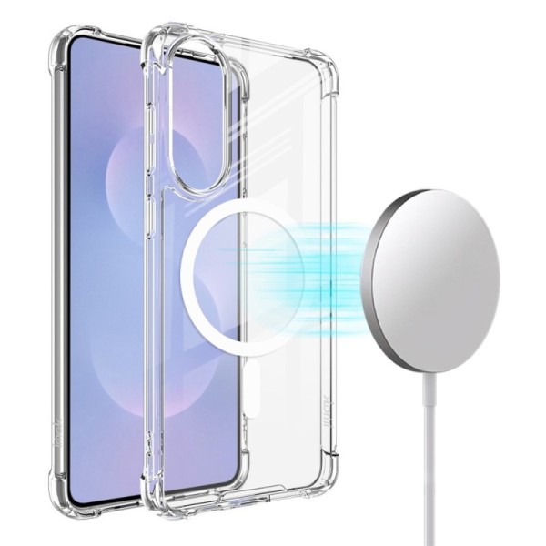 "IMAK" Candy MagSafe cieta silikona (TPU) apvalks - dzidrs (Galaxy S25 Edge)