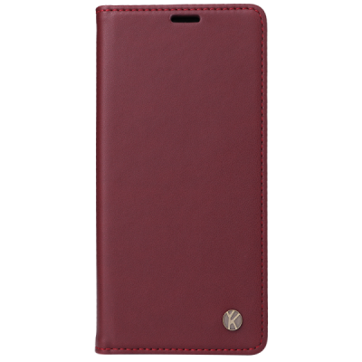 Motorola Moto G86 / G86 Power "Split" sērijas bordo atvērams maciņš, maks | Vacins.lv