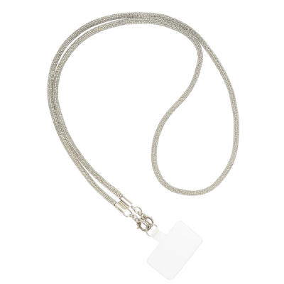 „Yilian“ raištelis (pakabukas) - dirželis telefonui - sidabrinis | Priedai.lt