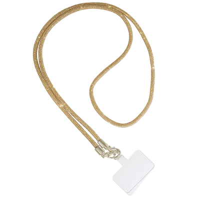 „Yilian“ raištelis (pakabukas) - dirželis telefonui - auksinis | Priedai.lt