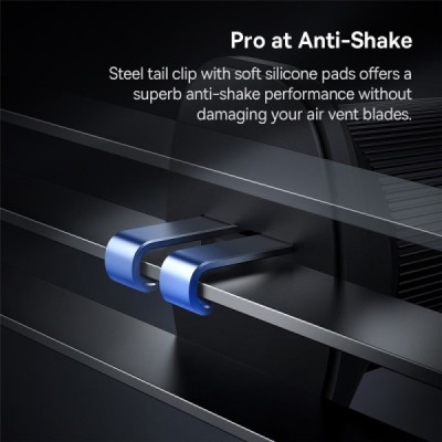 „BASEUS“ Magnetic automašīnas telefona turētājs / lādētājs (15W) - melns | Vacins.lv