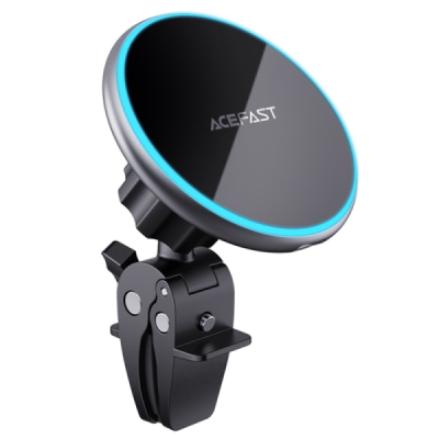 „ACEFAST“ Magnetic juodas automobilinis telefono laikiklis / kroviklis (15W) | Priedai.lt