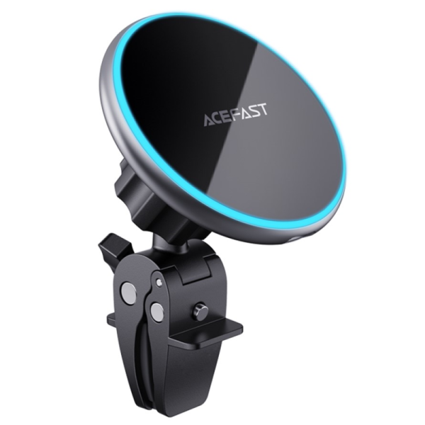„ACEFAST“ Magnetic automašīnas telefona turētājs / lādētājs (15W) - melns
