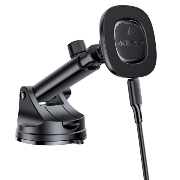 „ACEFAST“ magnetinis Magsafe automobilinis telefono laikiklis / kroviklis (15W) - juodas