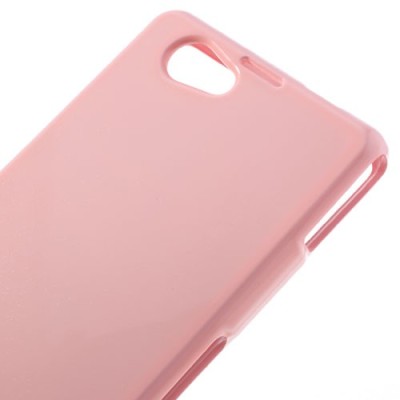 Sony Xperia Z1 Compact šviesiai rožinis Mercury kieto silikono (TPU) dėklas / Priedai.lt