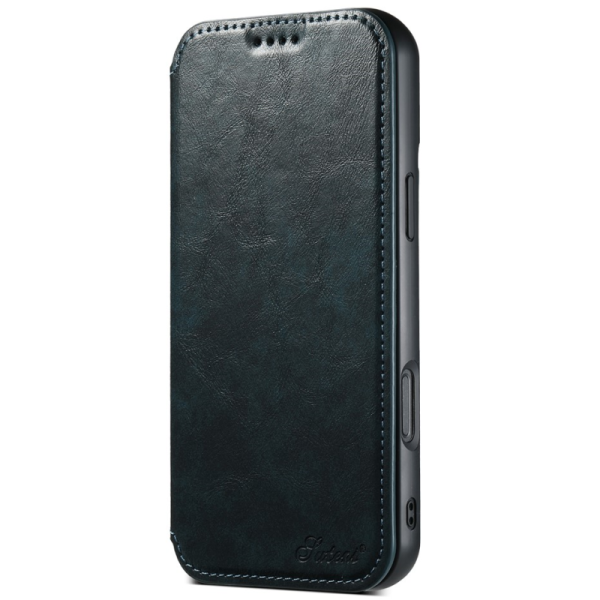 "Suteni" MagSafe atvērams maciņš - zils (iPhone 16 Pro Max)