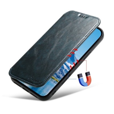 Apple iPhone 16 Pro Max "Suteni" MagSafe zils atvērams maciņš, maks | Vacins.lv