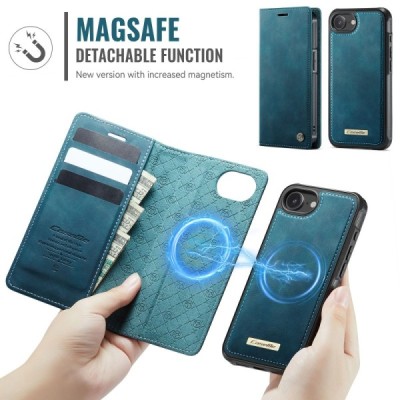 „CaseMe“ MagSafe Leather 2-in-1 Flip Case - Green (iPhone 17e / 16e)
