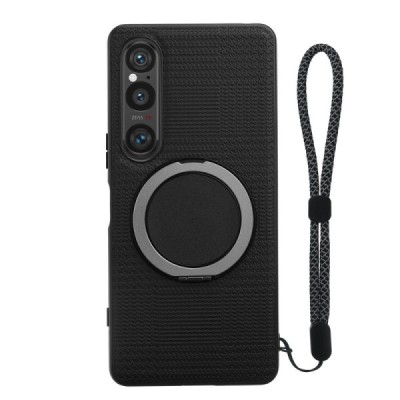 Sony Xperia 1 VI "ViLi" TCY Carbon MagSafe Kickstand melns apvalks | Vacins.lv