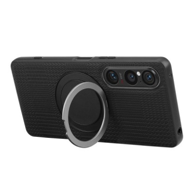 Sony Xperia 1 VI "ViLi" TCY Carbon MagSafe Kickstand melns apvalks | Vacins.lv