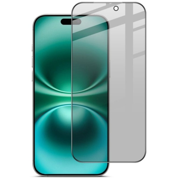 "IMAK" Tempered Glass melns ekrāna aizsargstikls - privāta (iPhone 17 Pro)